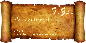 Tót Zsigmond névjegykártya